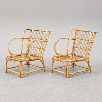 A pair of easy chairs, second half of the 20th century.