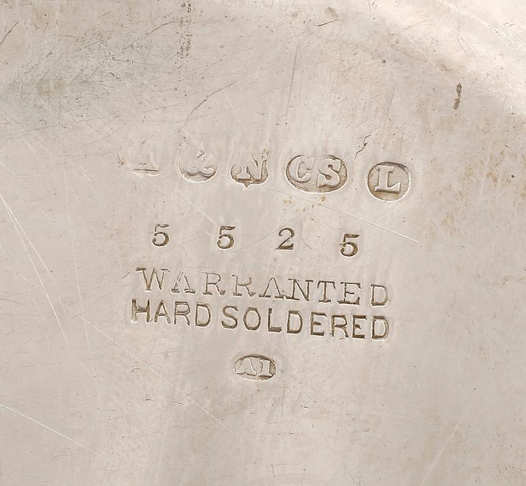 DUBBELKAROTT, nysilver, England 1900-tal.