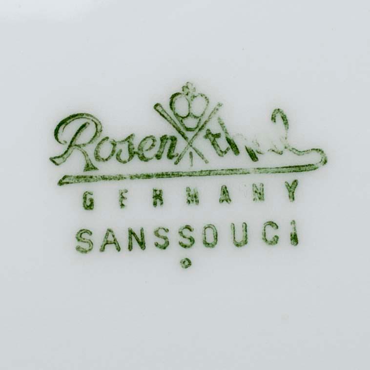 SERVIS, 67 delar, porslin, "Sanssouci", Rosenthal.