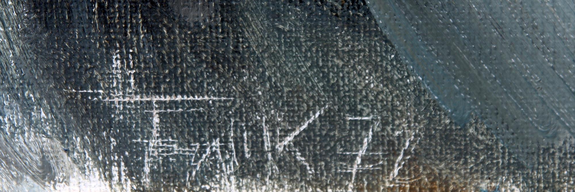 HILDEGARD FALK, olja på duk, sign o dat -71.