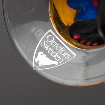 SNAPSGLAS, 4 st. Design Gunnar Cyrén ur Nobelservisen. Orrefors.