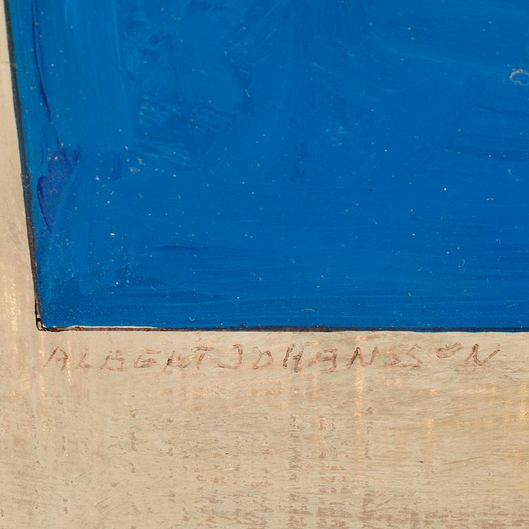 ALBERT JOHANSSON, olja på pannå, signerad.