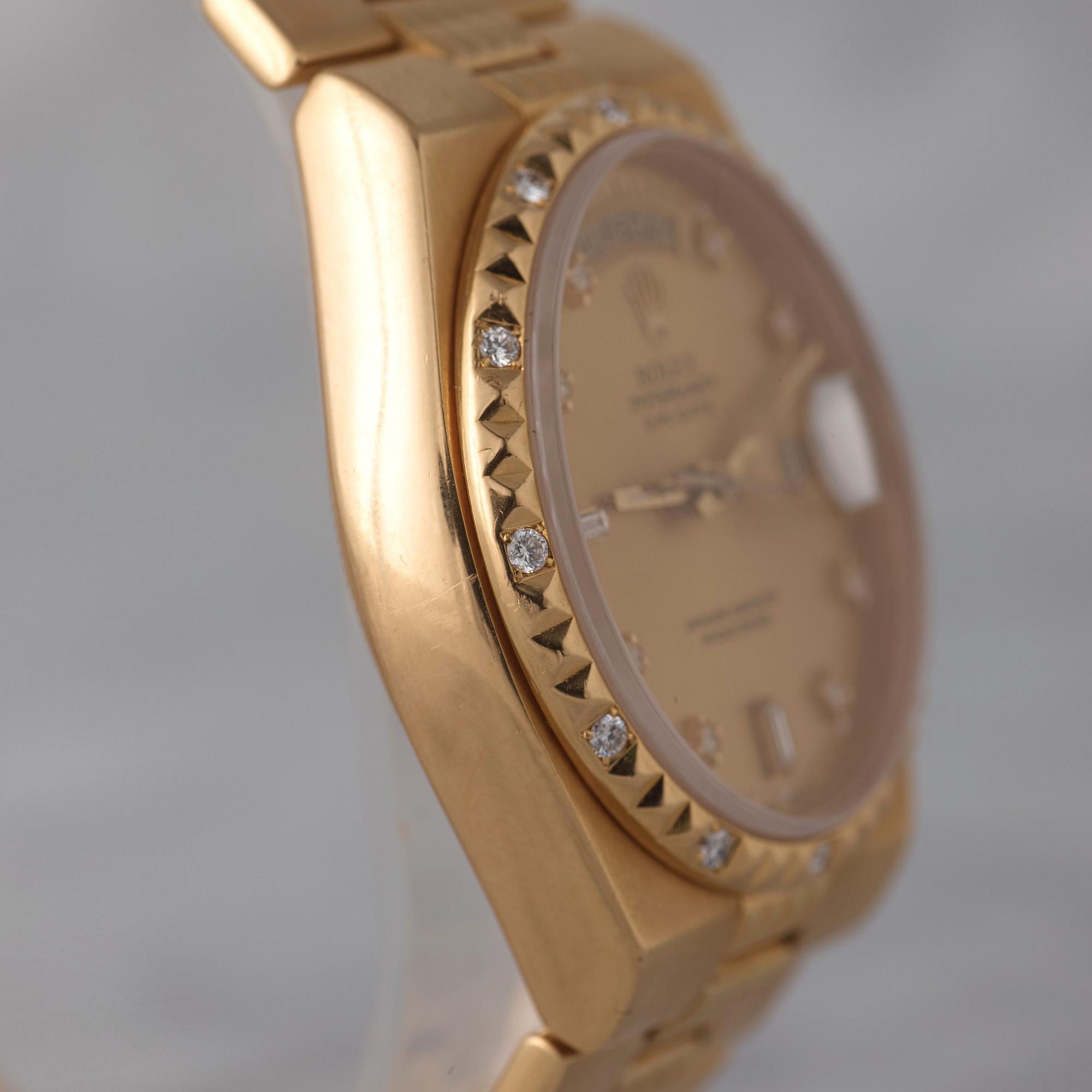 ROLEX, Oysterquartz, Day-Date, Chronometer, "Egyptian / Pyramide", armbandsur, 36 mm,