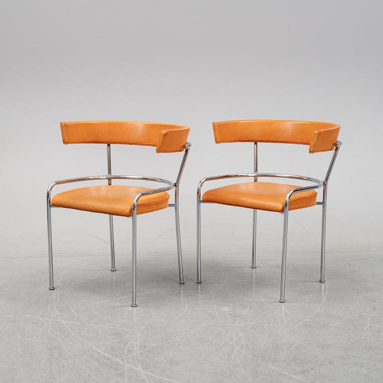 A pair of 'GA-1' armchairs by Gunnar Asplund for Källemo, after 1988.