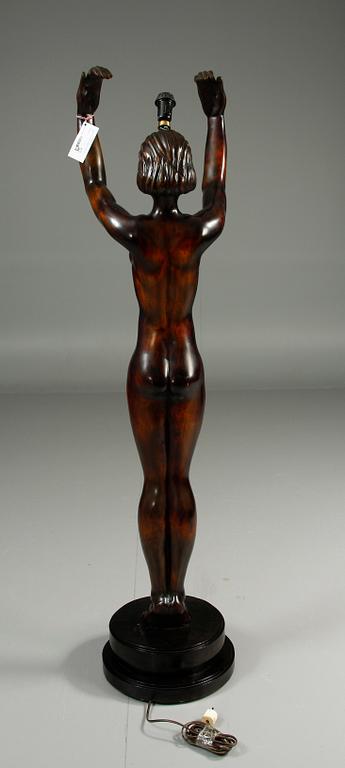 GOLVLAMPA, signerad O.Schalin, 1933.