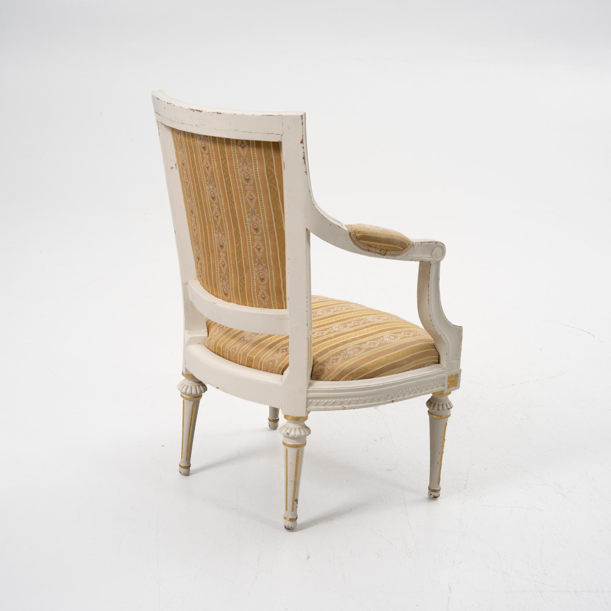 Gustavian armchair, circa 1800.