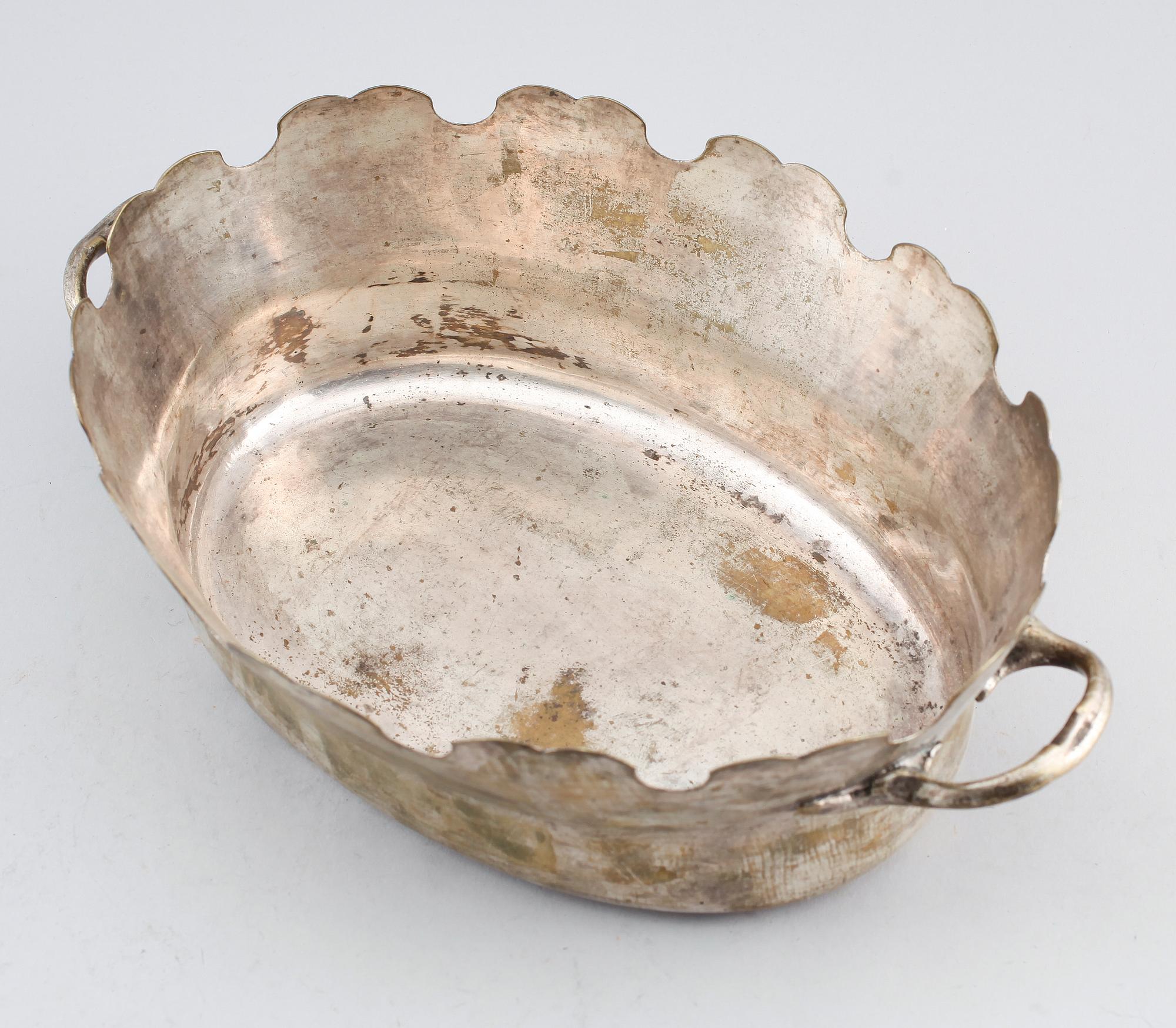 GLASSKÖLJARE, argent haché, 1700-tal.