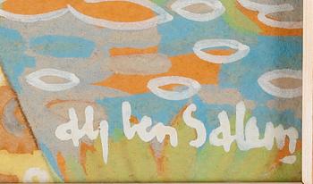 ALY BEN SALEM, gouache, signerad.