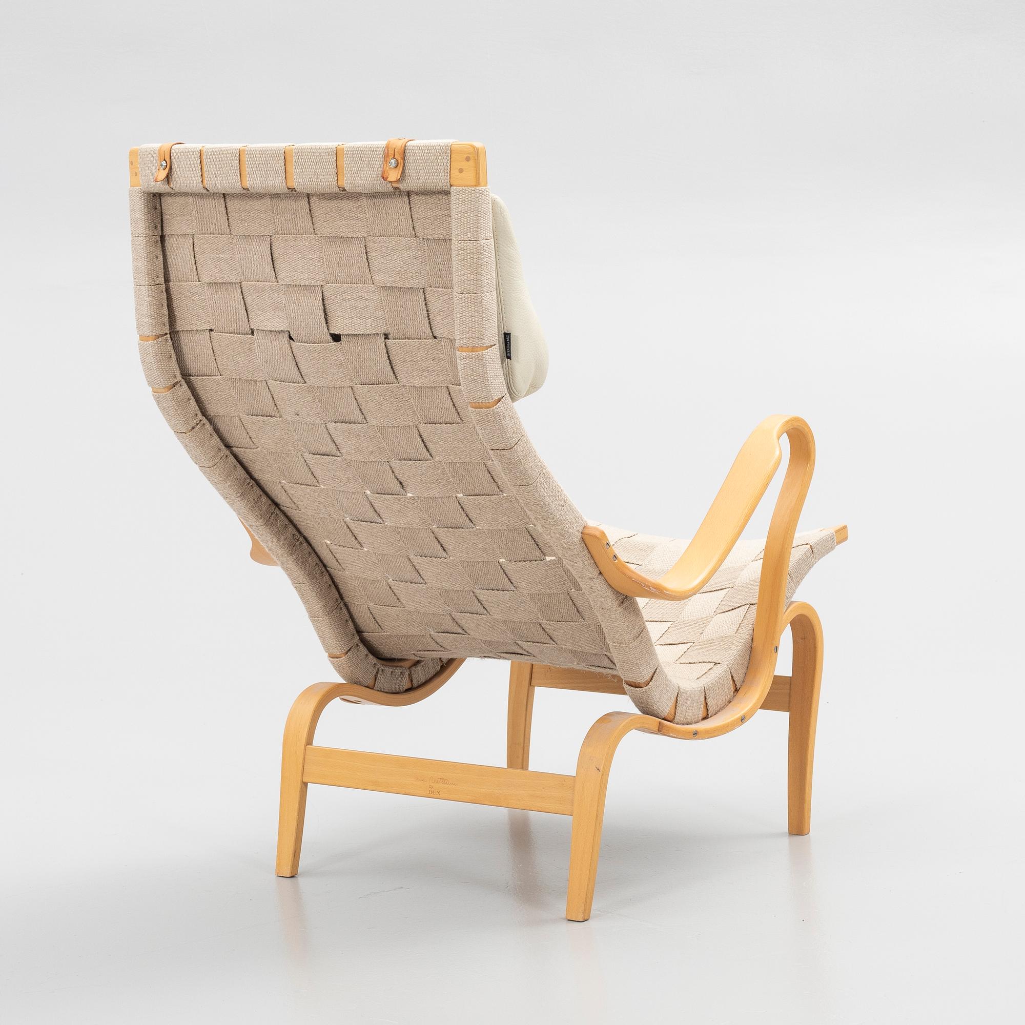 Bruno Mathsson, armchair, "Pernilla", Dux, late 20th century.