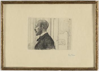 Carl Larsson, "Porträtt av skriftställaren Carl G. Laurin" (Portrait of the Author Carl G. Laurin).