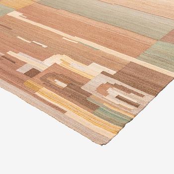 Greta Skogster-Lehtinen, karvalankamatto, Aaltosen Mattokutomo, Kiikka 1930-luku. Noin 363 x 250 cm.