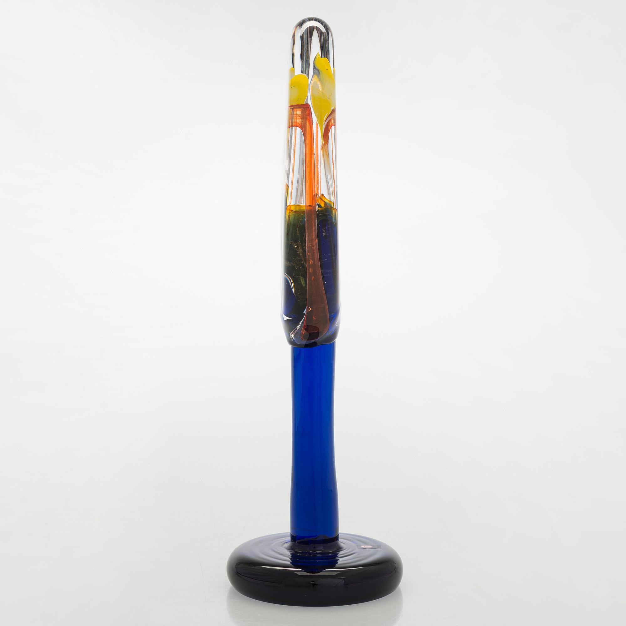 Oiva Toikka, skulptur, "Lollipop", signerad O. Toikka Iittala 2016 23/100.