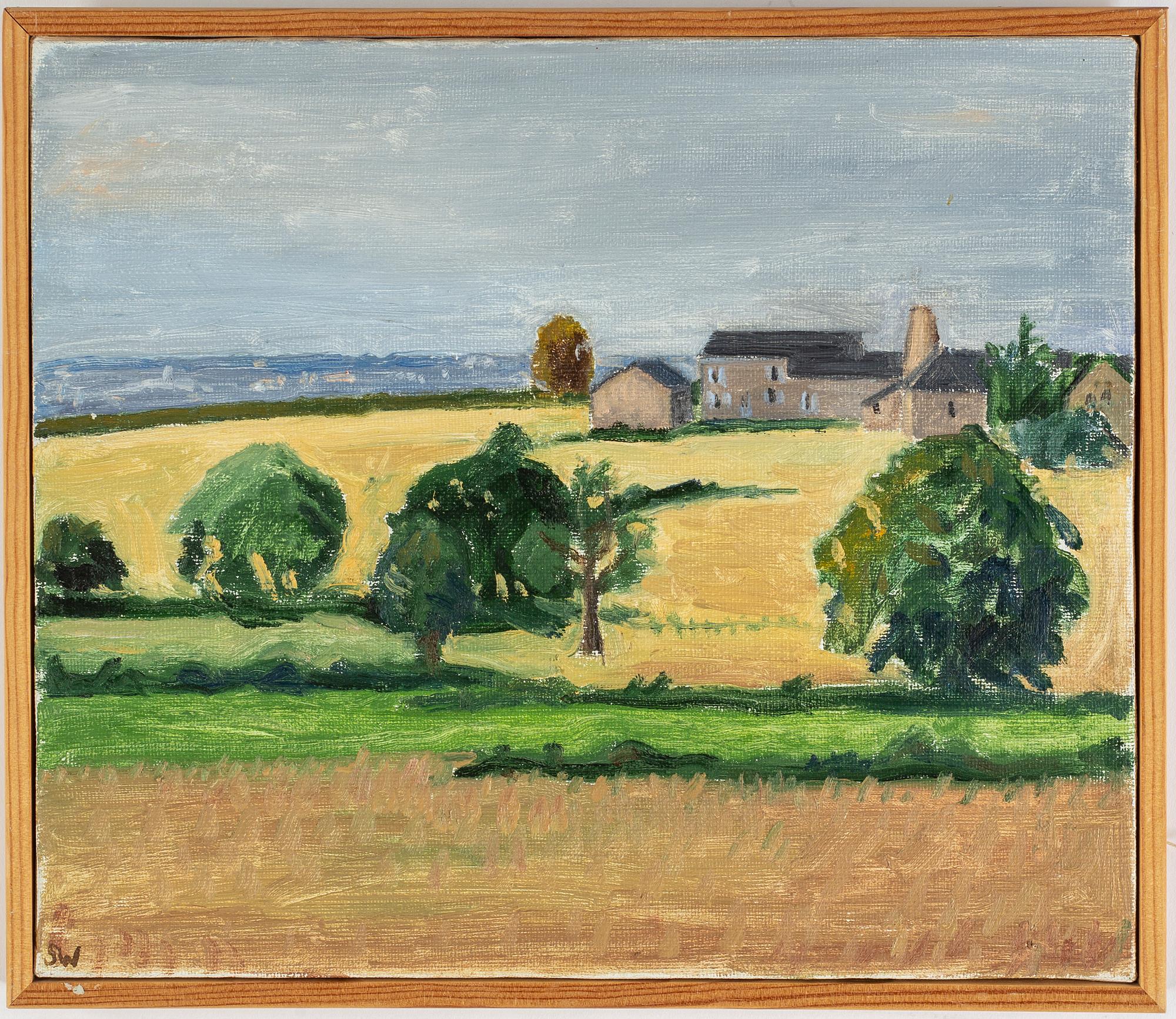 SISSEL WIBOM, oil on canvas, signed SW.