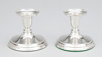 LJUSSTAKAR, ett par, silver, "Dalarö",  Meya Lerible, Mema, 2005/2006.