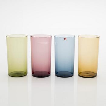Timo Sarpaneva, a 18-piece set of juice glasses and jug, i-series, Iittala early 1960s.