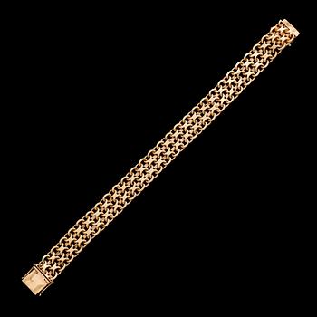 ARMBAND, 18 k guld, svenska stämplar, 1960. Total vikt ca 40 g.
