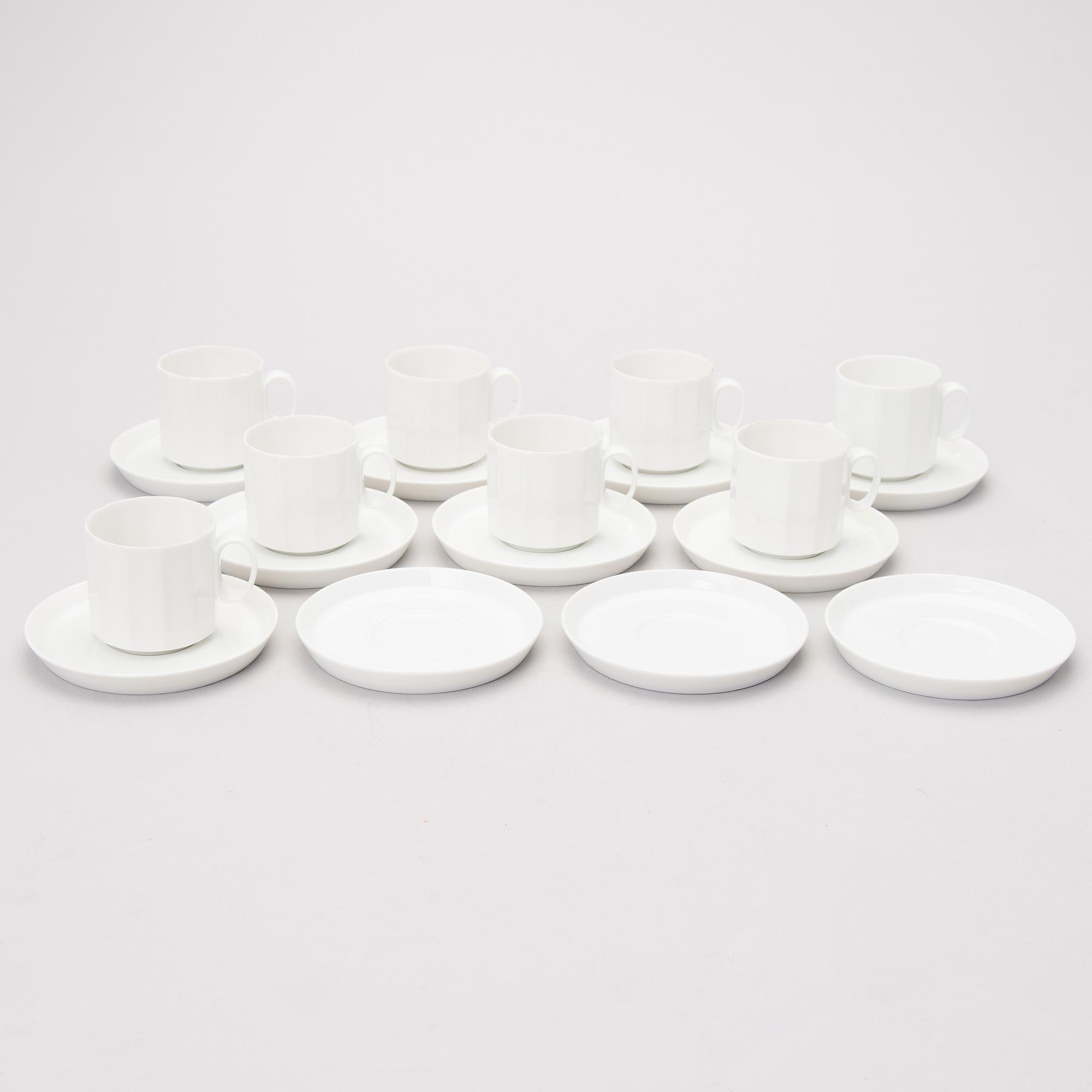 A 53 piece "Winterreise" & "Polygon"  dinner/coffee set by Rut Bryk and Tapio Wirkkala for Rosenthal. Late 20th century.