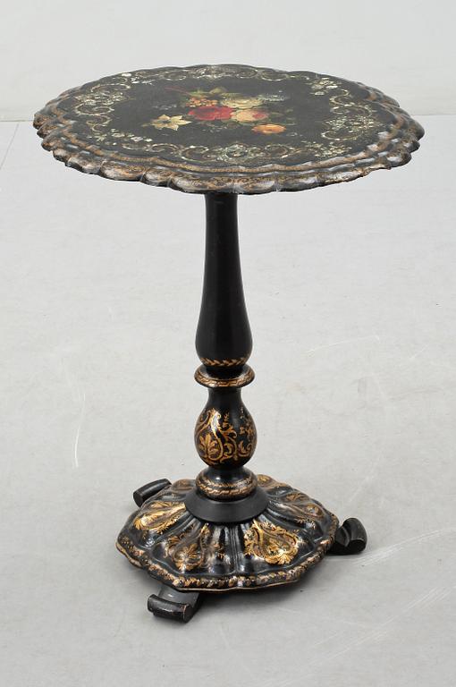 FÄLLBORD, bl a papier-maché, rokokostil, 1800-talets andra hälft.