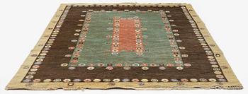 Märta Måås-Fjetterström, matta, "Tusenskönan" ("Bellis"), flossa, ca 300 x 205 cm, signerad AB MMF.