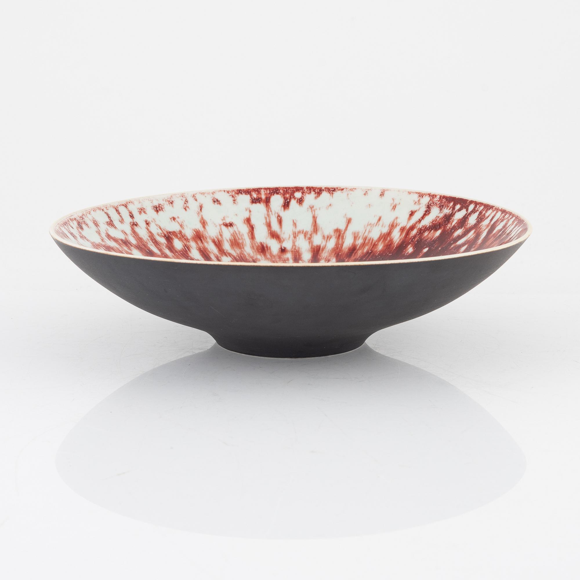 Friedl Holzer-Kjellberg, skålfat, stengods, Arabia, Finland.