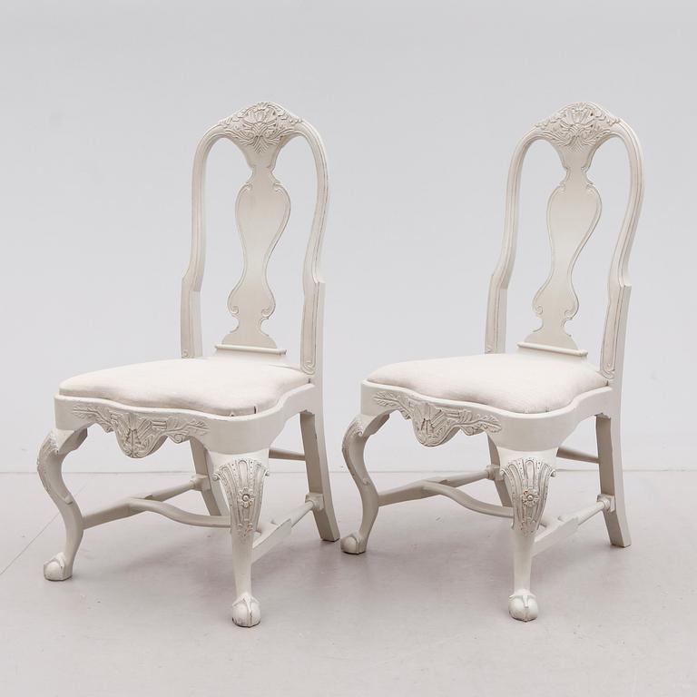 STOLAR, 12 st, barockstil, 1900-talets mitt.
