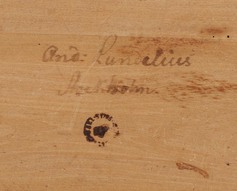 BORD, ett par, av Anders Lundelius 1785 (mästare i Stockholm 1778-1823). Gustavianska.