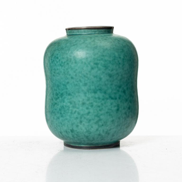 Wilhelm Kåge, Vase, "Argenta", Gustavsberg.