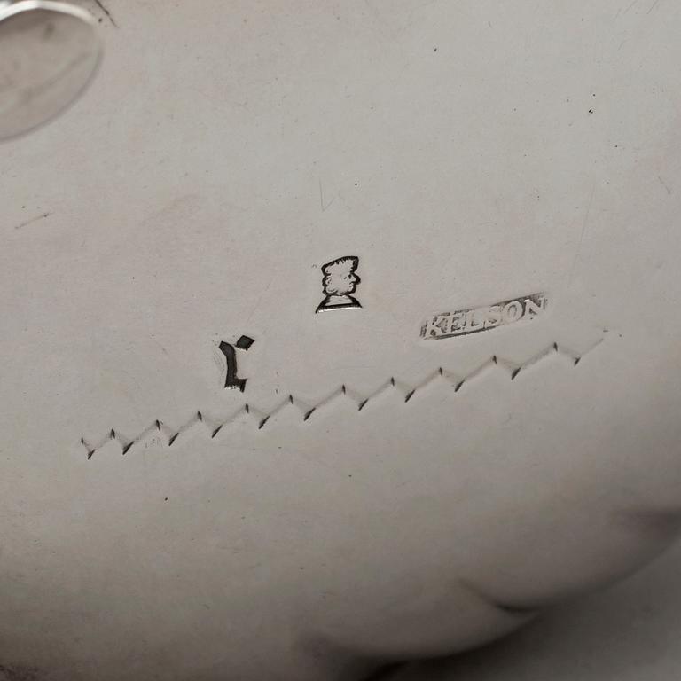 A Swedish mid 18th century silver cream-jug, marks of Kilian Kelson, Stockholm 1753.