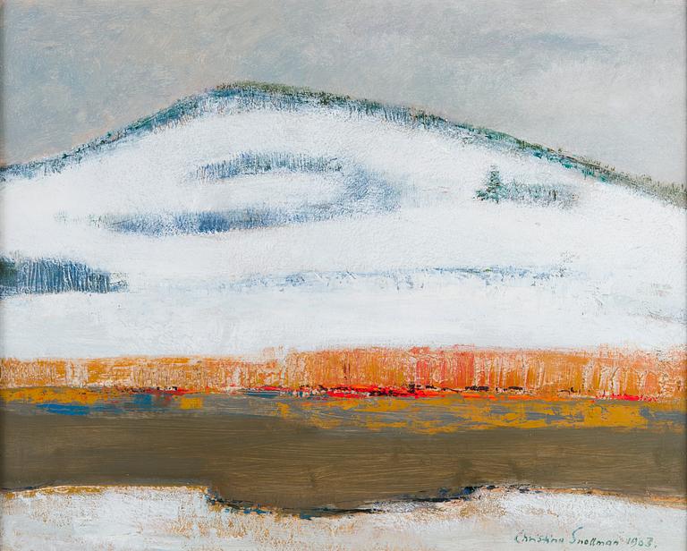 Christina Snellman, Mountain landscape.