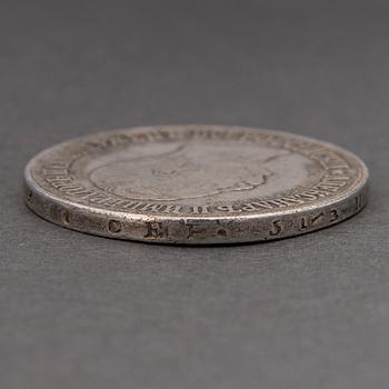 MYNT, 1 RUBEL, silver, Ryssland, Nikolai II, Alexander II:s monument, 1898.