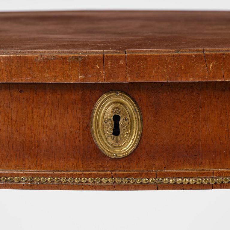 A late Gustavian mahogany table attributed to J. M. Beurling (master 1777-1803).