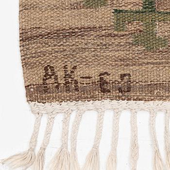 Aina Kånge, a flat weave carpet, c. 310 x 202 cm, signed AK-EJ.