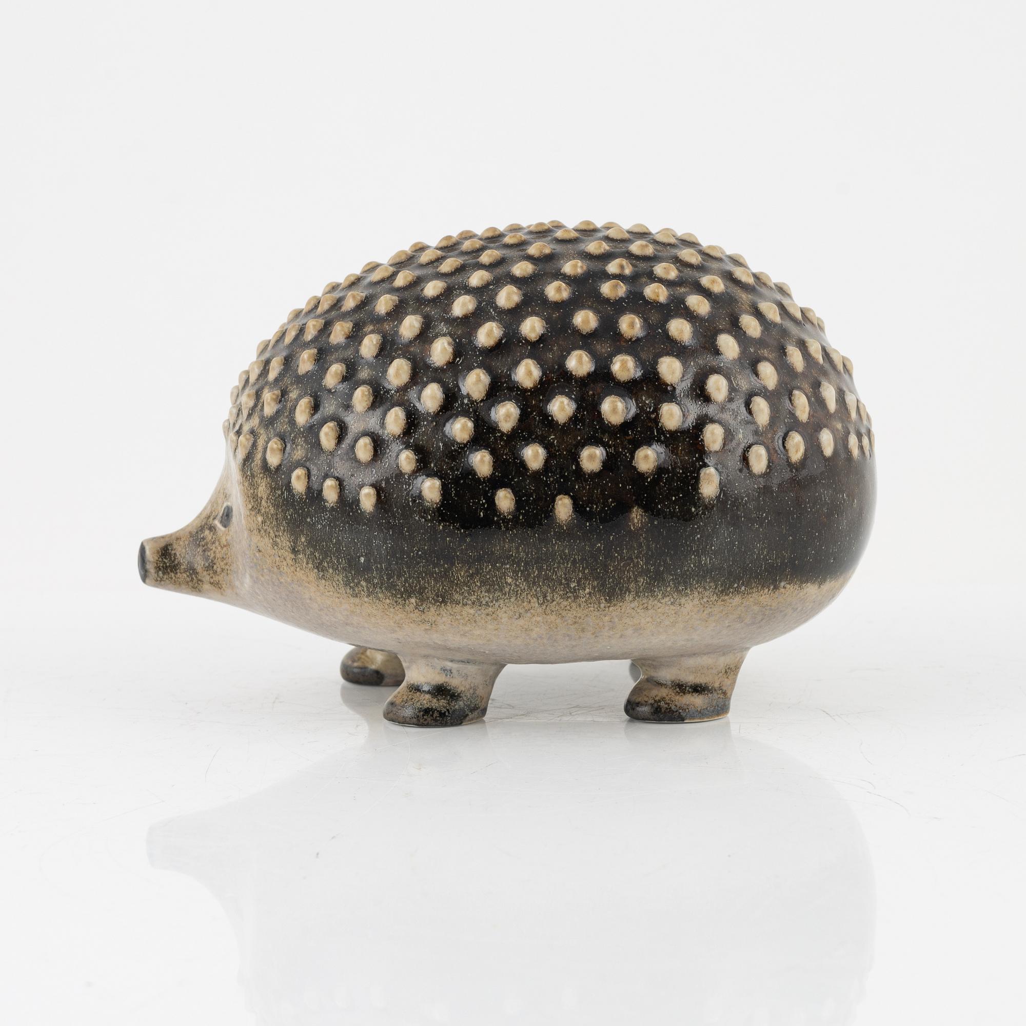 Lisa Larson, sculpture, Gustavsberg 'Hedgehog', NK, Nordiska Kompaniet in collaboration with WWF. Limited edition 2200.