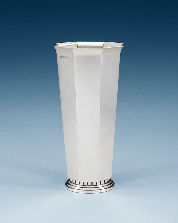 An Atelier Borgila sterling vase,