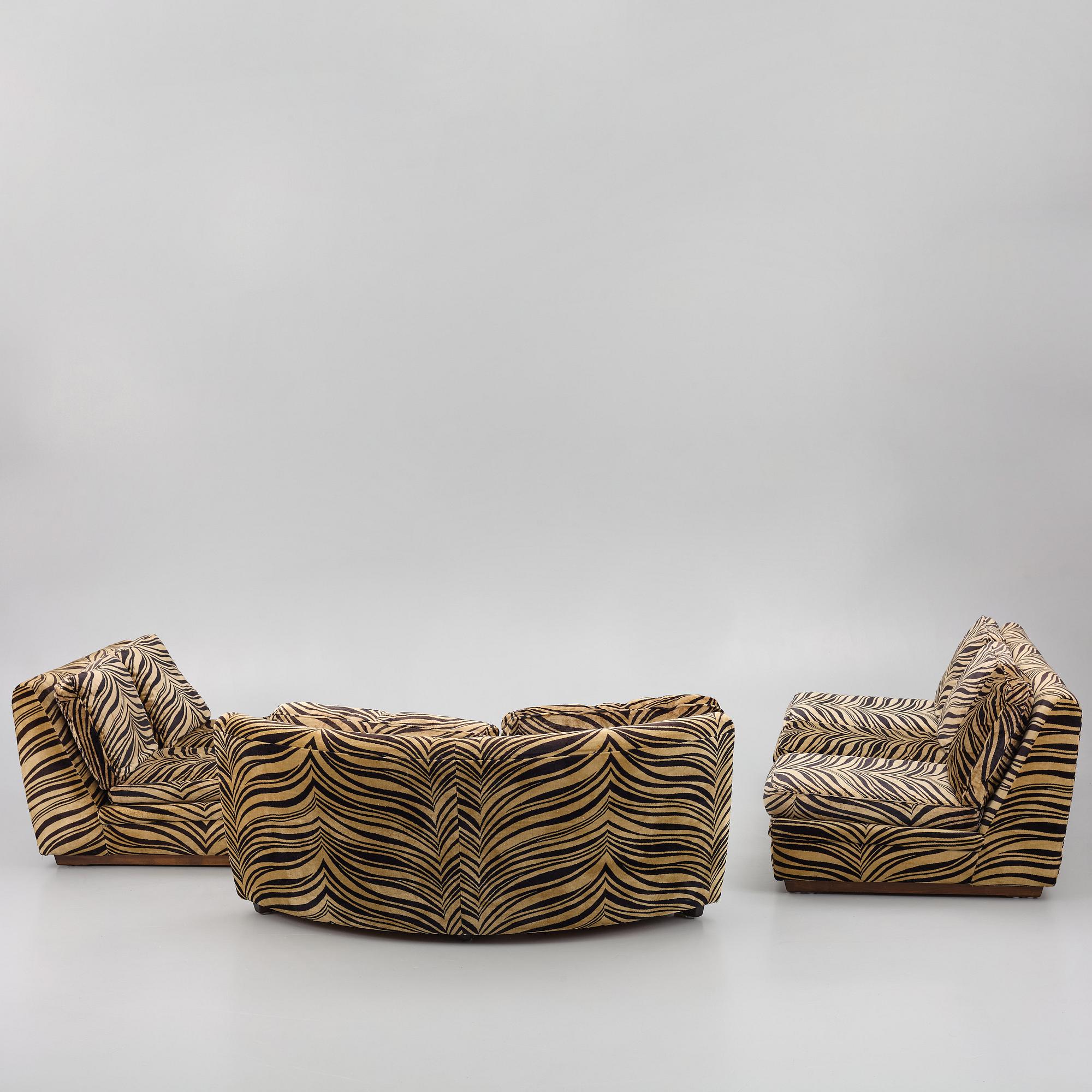 Modulsoffa, 3 delar, "Playboy", Dux, 1970/80-tal.