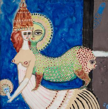 MAX WALTER SVANBERG, gouache, signed MAx Walters and dated 52.