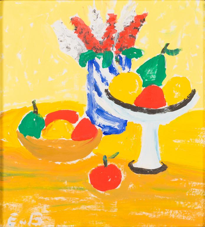 Eero von Boehm, akryyli levylle kiinnitetylle paperille, signeerattu.