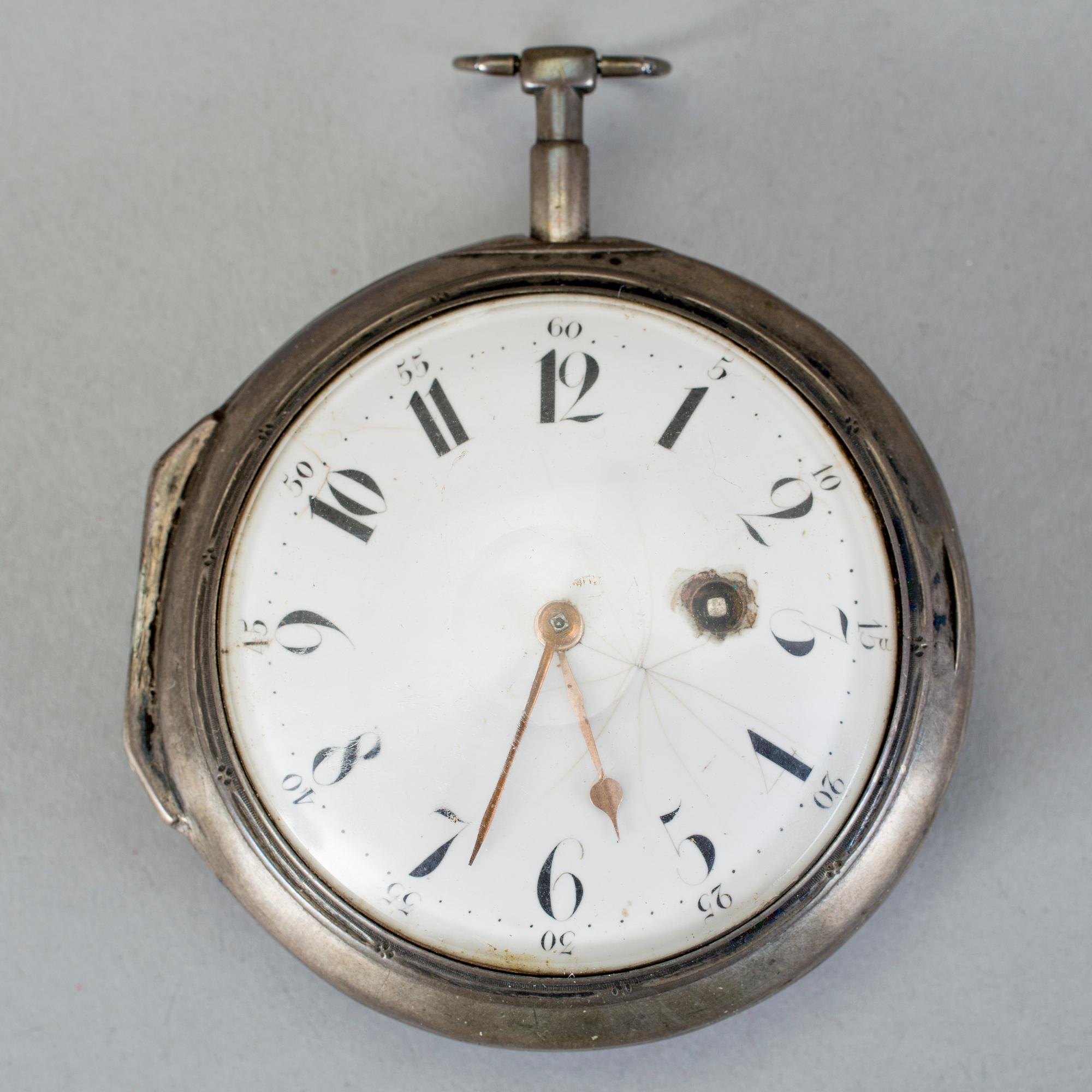 SPINDELUR, silver, England, 1700-/1800-tal.