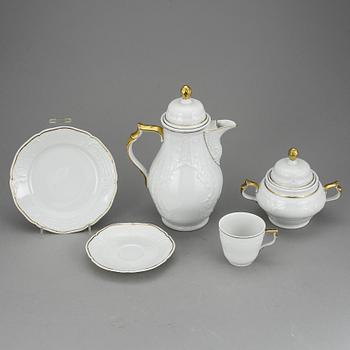 KAFFESERVIS, 25 delar, porslin, Rosenthal, Tyskland, 1900-talets första hälft.