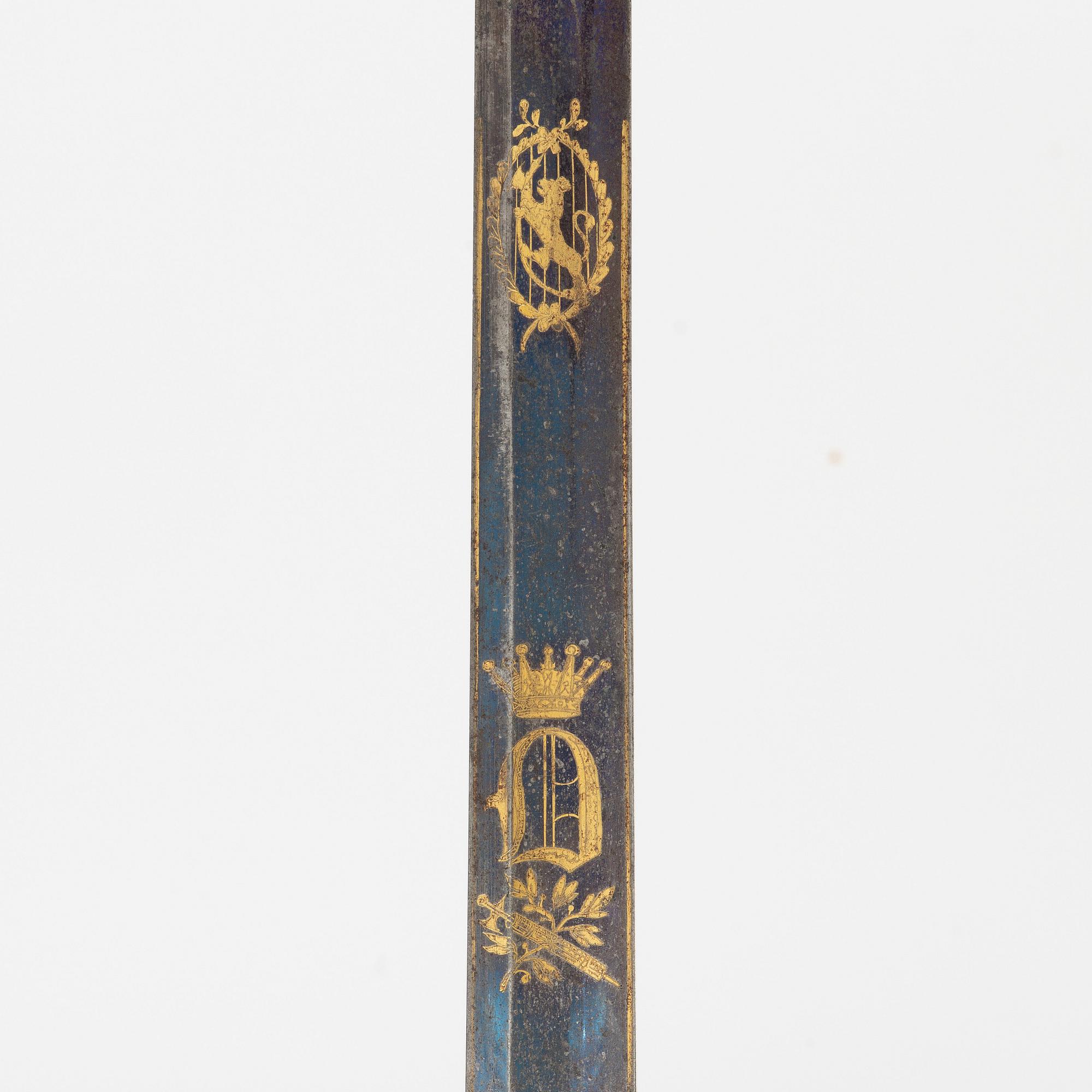 A Swedish infantry officers's sword, 1820s/30s.