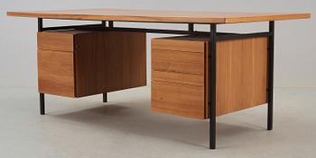 SKRIVBORD, "Large Executive Desk", Florence Knoll, Knoll International, NK:s verkstäder i Nyköping, 1964.