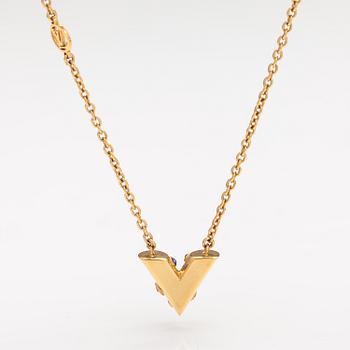 Louis Vuitton, "Essential V Planète" halsband. Märkt Louis Vuitton Paris, Made in Italy.