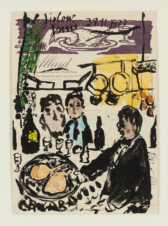 Lennart Jirlow, Restaurangscen på meny.