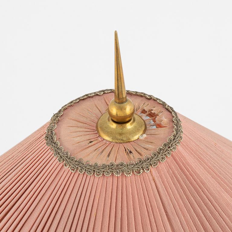 Harald Notini, a Swedish Grace '6851' brass table light, Arvid Böhlmarks Lampfabrik, Stockholm, 1920's.