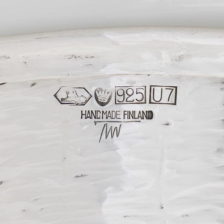 Tapio Wirkkala, A sterling silver bowl, model TW 289, Kultakeskus Hämeenlinna 1973.