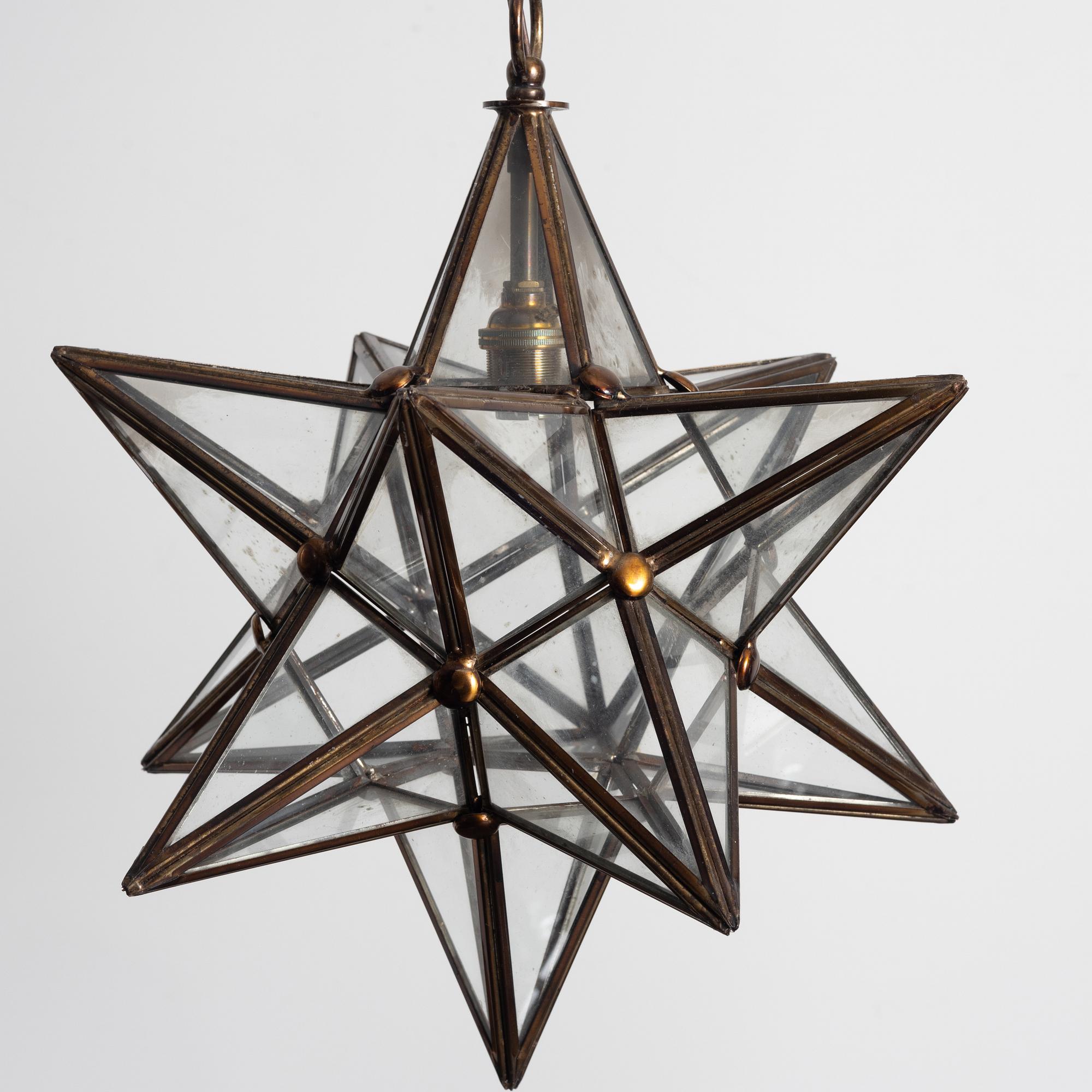 Three pendant lamps, 20th century.