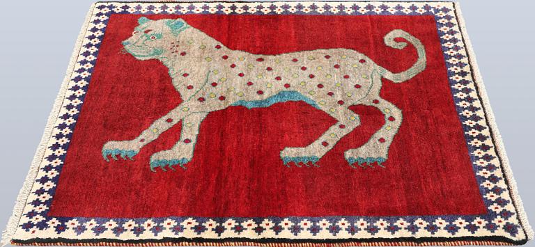 A Gashgai rug, 110 x 88 cm.