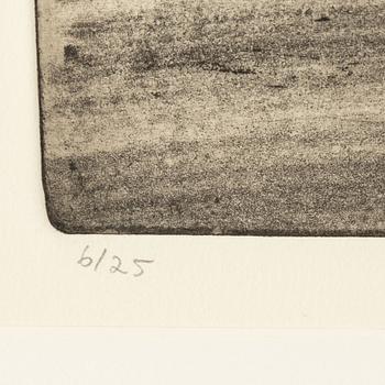 Lena Cronqvist, etching and drypoint, signed 6/25.