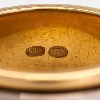 An 18K white/yellow gold ring, diamonds totalling approximately 0.24 ct. Henri Pitkänen, Helsinki.