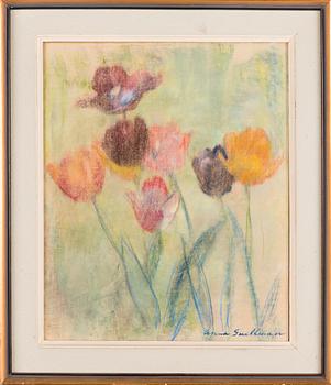 ANNA SNELLMAN, pastel, signed.